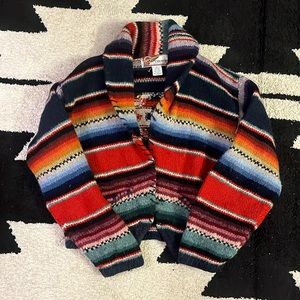 Melbourne Country 100% Wool Striped Native American Sweater Size L